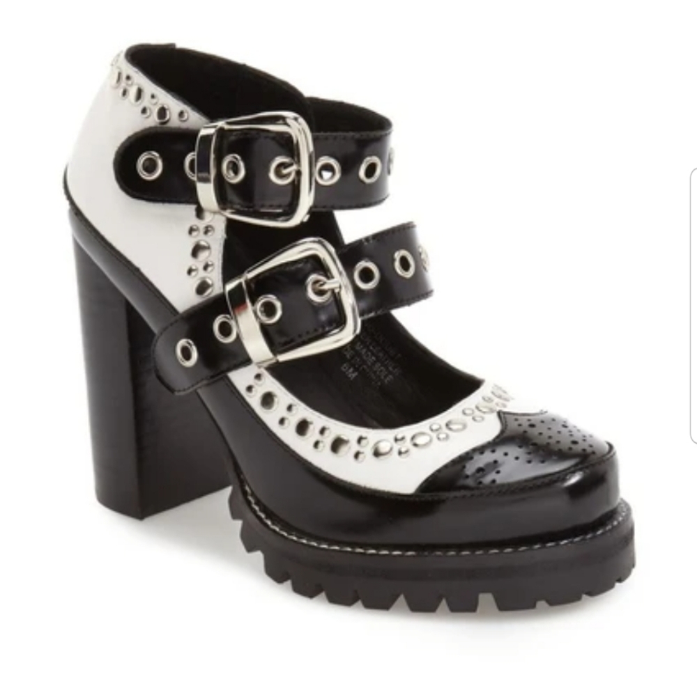 JEFFREY CAMPBELL NO DOUBT ST. Wing Tip Mary Jane